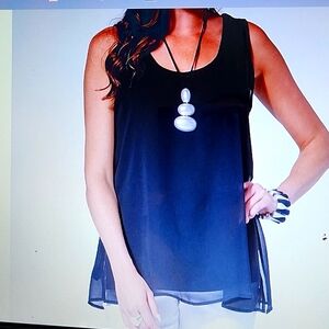 WYNNELAYERS CHIFFON TANK TOP